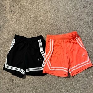 Nike Fly Crossover Shorts Youth Large Black & Neon Orange